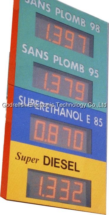 led gas price display