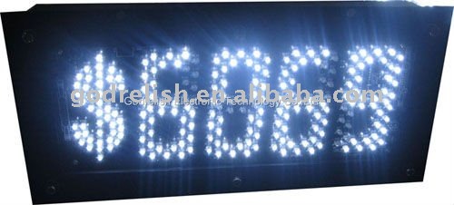 white price led display