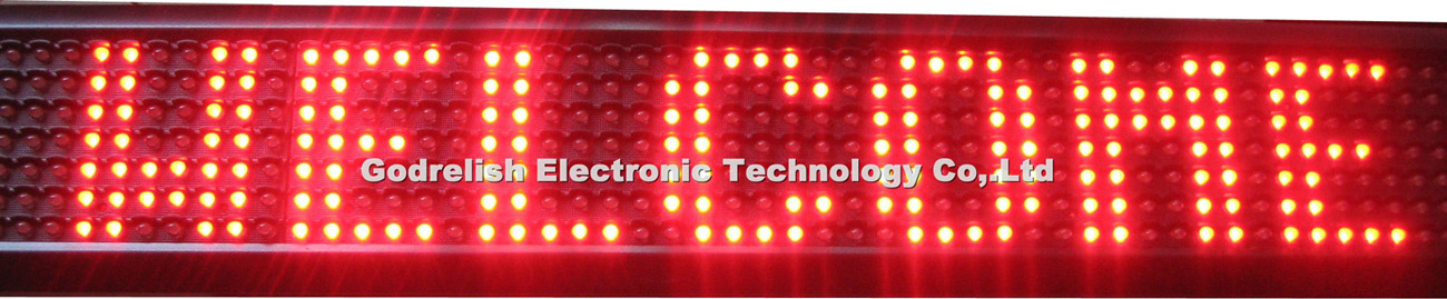 led moving message board