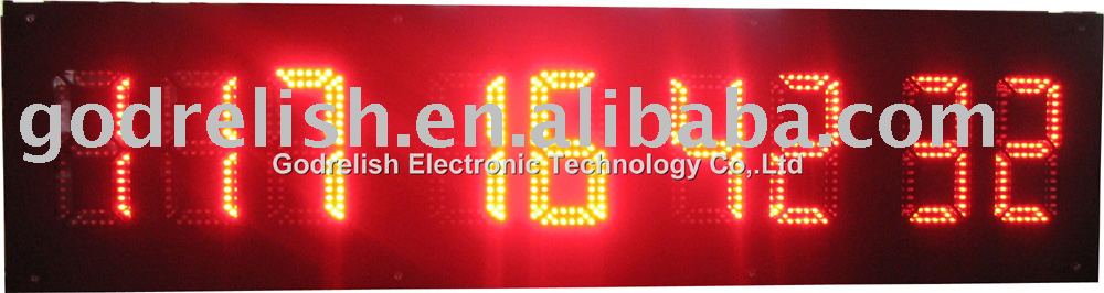 outdoor led digital clock