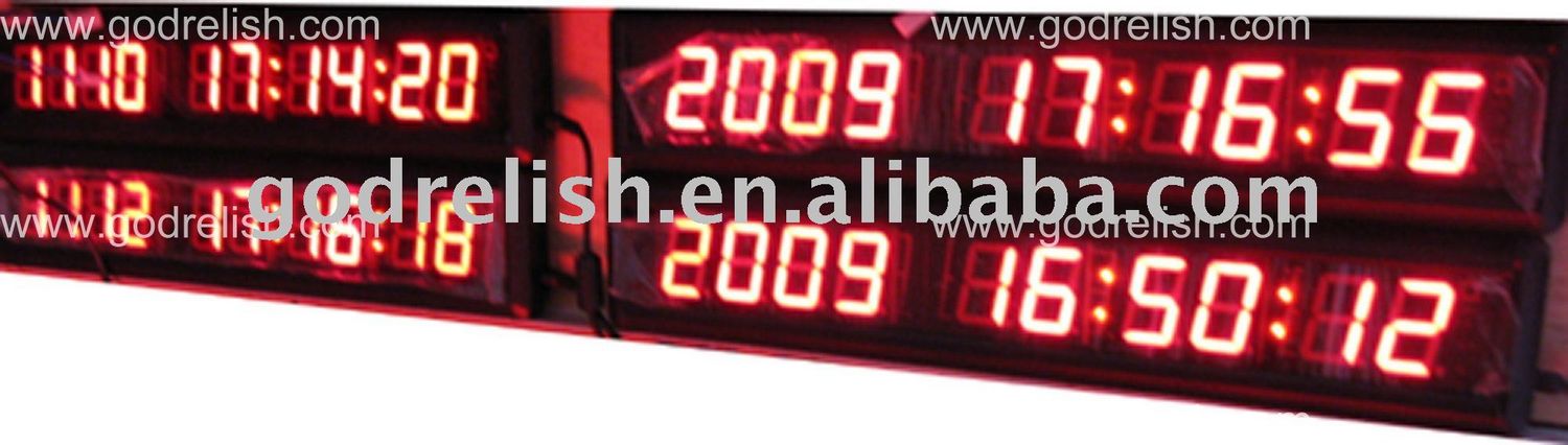 9999 days led countdown clock