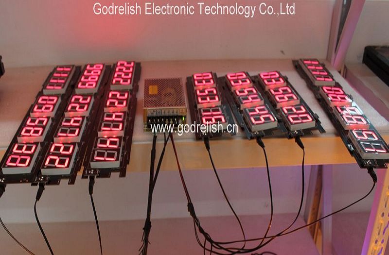 10 digits led countdown timer clock