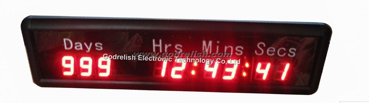 9 digits led countdown timer clock