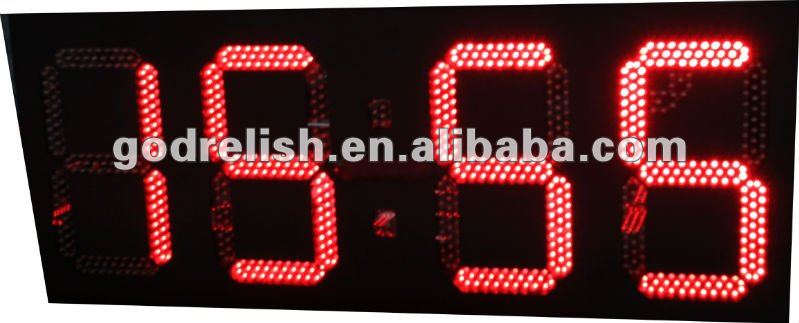 Large led digital clock