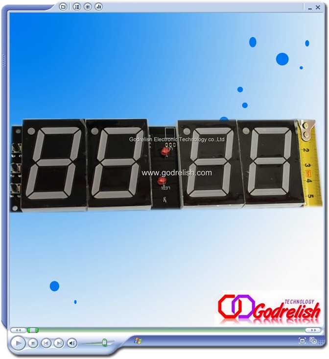 bus led clock