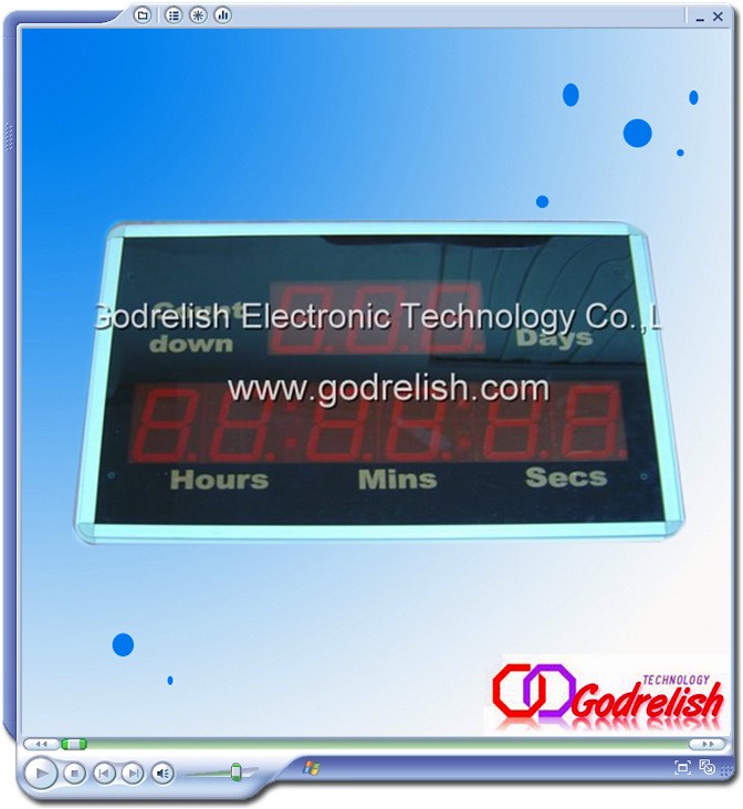 led countdown clock timer