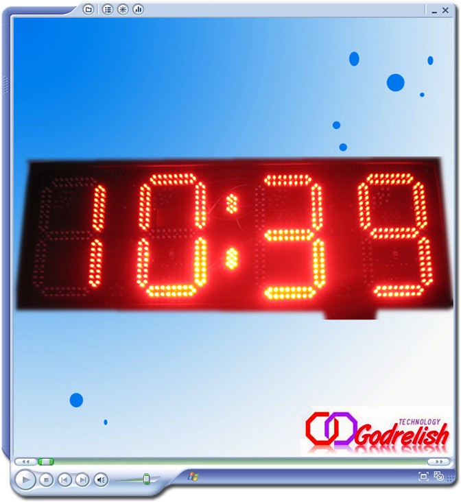 GPS outdoor led clock