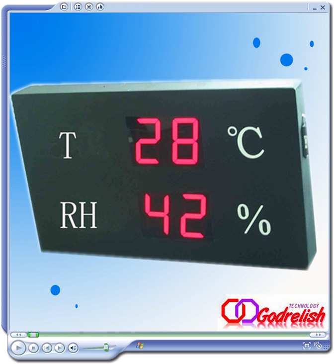 led temperature and humidity display