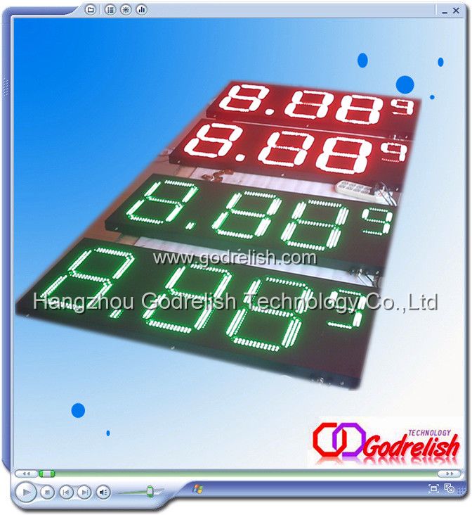 8.88 9 led gas pricedisplay