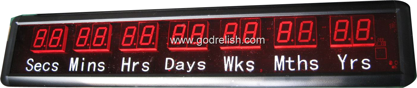 digital led calendar clock