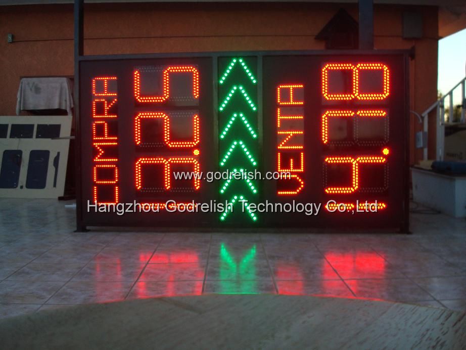 money exchange led display