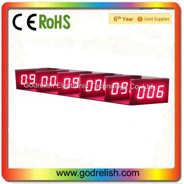 red color 3 digital 3 inch countdown countup led timer
