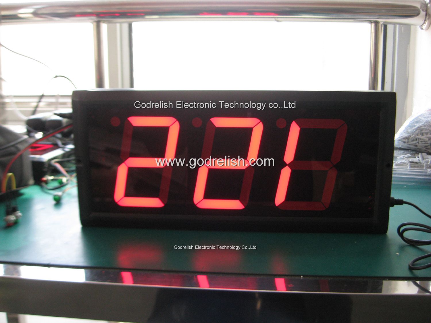 4 inch 3 digital led clock