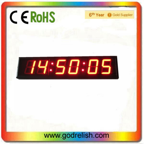 indoor led coundown clock 6 digital