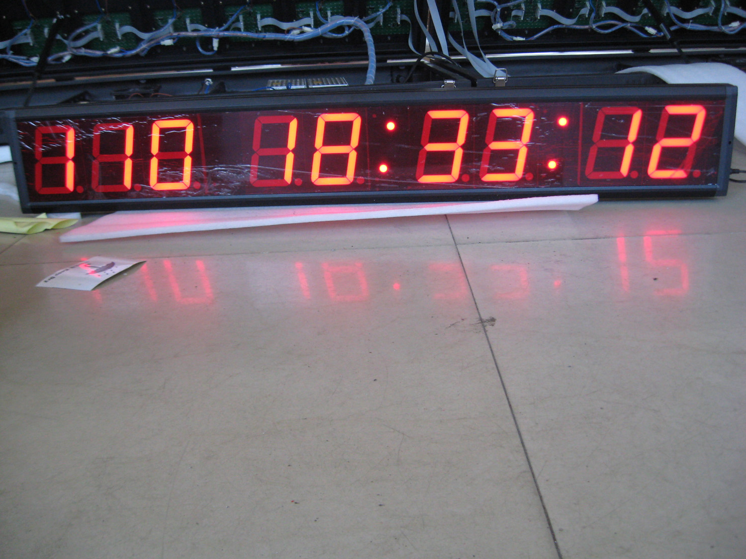 indoor 4 inch 9digital red color led countdown clock