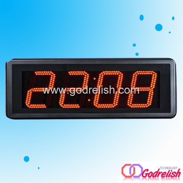 indoor led countdown clock red color