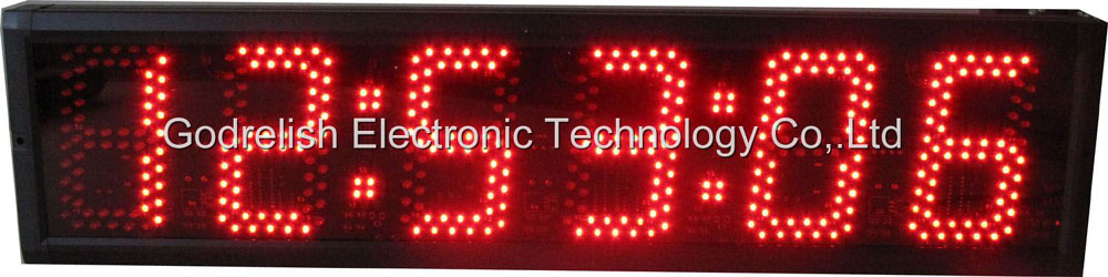 5 inch 6 digital led clock