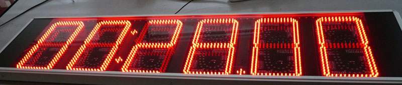 8 inch 6 digital led countdown clock