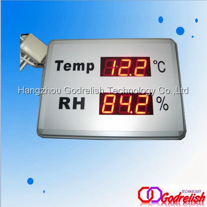 Industrial Led Temperature(TEMP) and Humidity(RH) Dispaly Environment Monitor